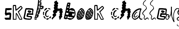 Sketchbook Challenge font preview